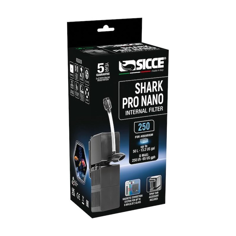 Filtre aquarium Shark Pro Nano 250