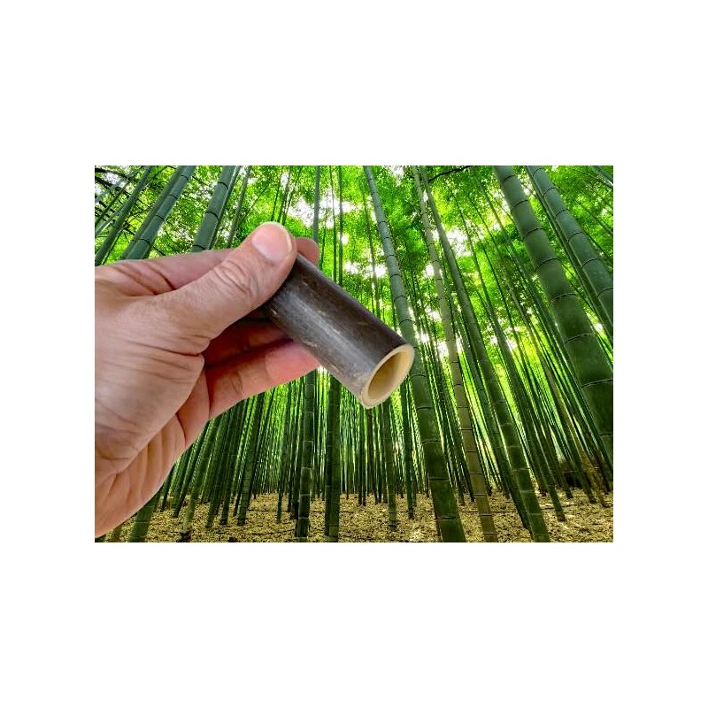 1 tube en babou arron noir 200 c, diaètre 4 à 4,5 c naturel – 2
