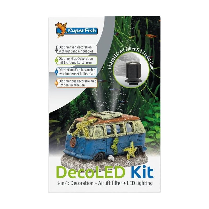 Décoration bulleur et éclairage pour aquarium Décoration bulleur et éclairage pour aquarium