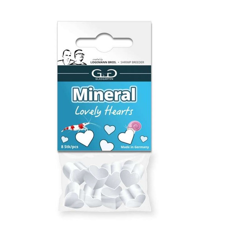 Minerals Hearts Glasgarten x 16