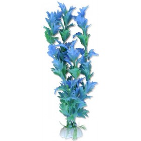 Plante artificielle bleue et verte