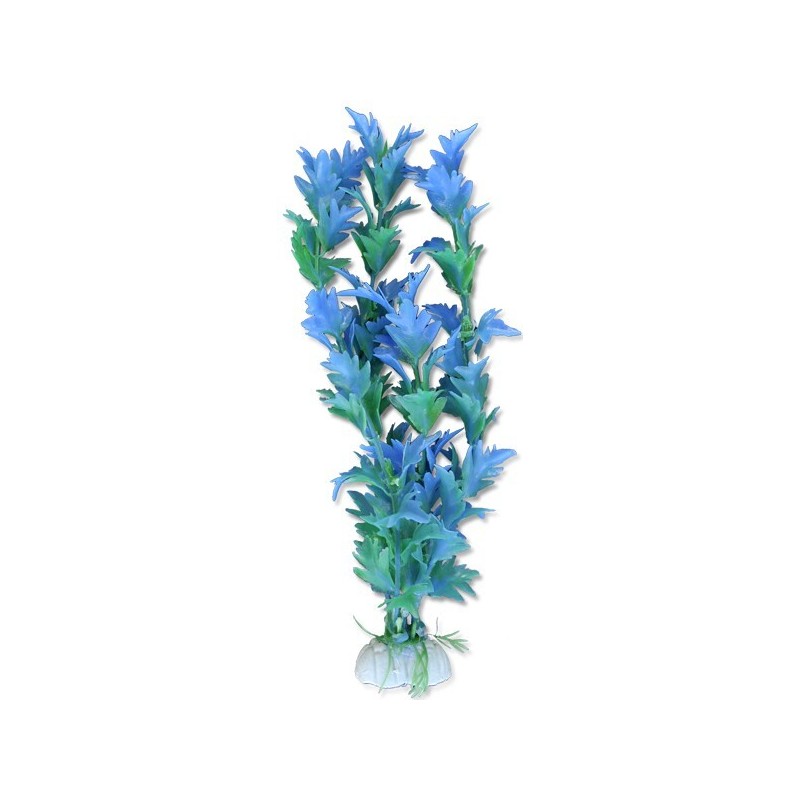 Plante artificielle bleue et verte