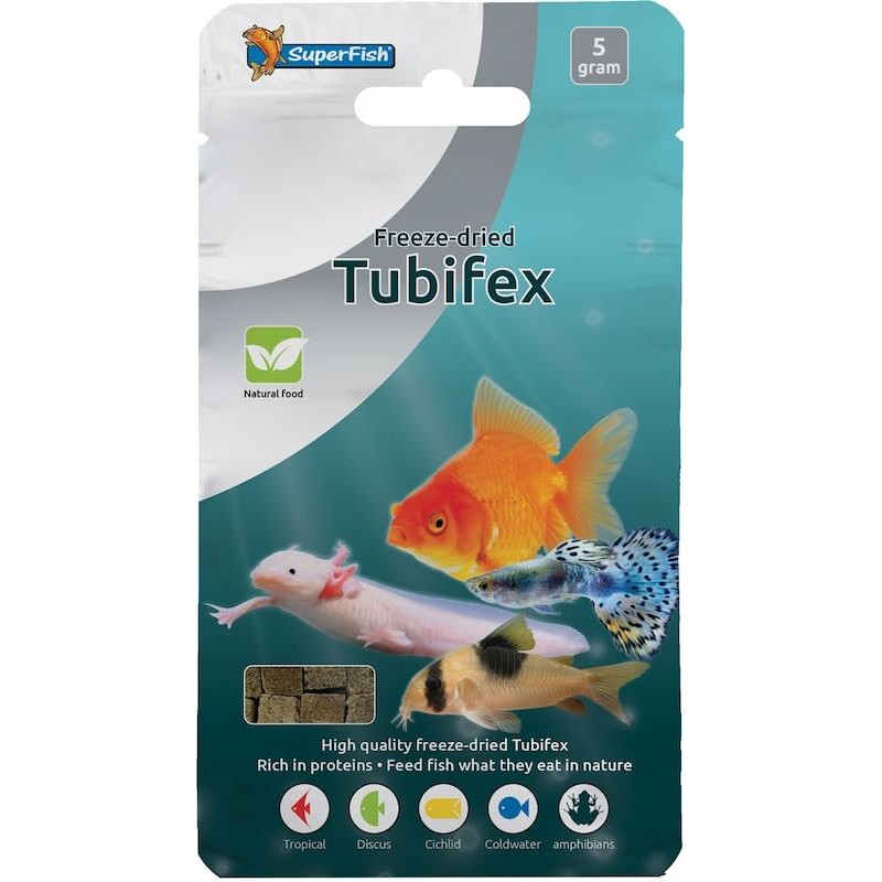Tubifex lyophilisés 5g