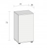 Mesure meuble d'aquarium Juwel Vio 54
