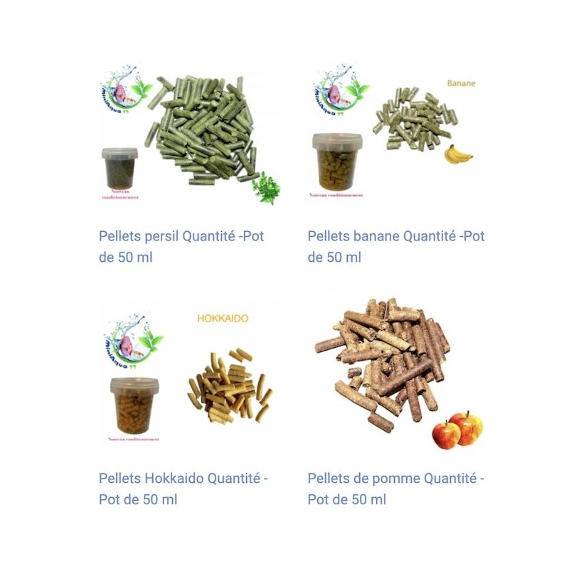 Lot de pellets vitaminés pour crevettes