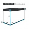 Mesures aquarium AquaEL Optiset 200