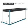 Mesures aquarium Optiset 240