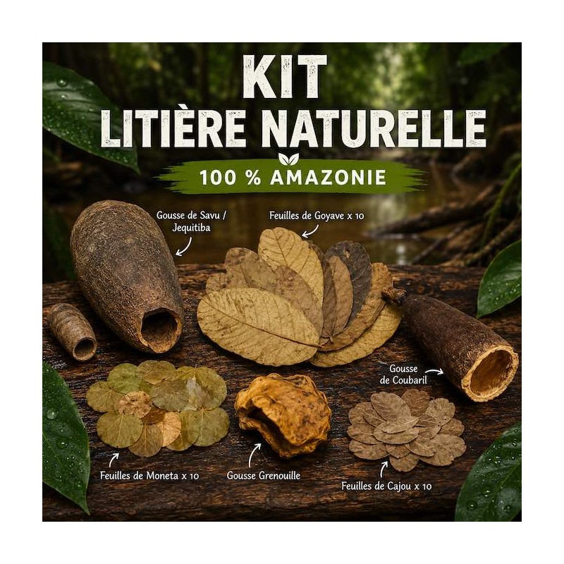 Kit litière naturelle - 100 % Amazonie