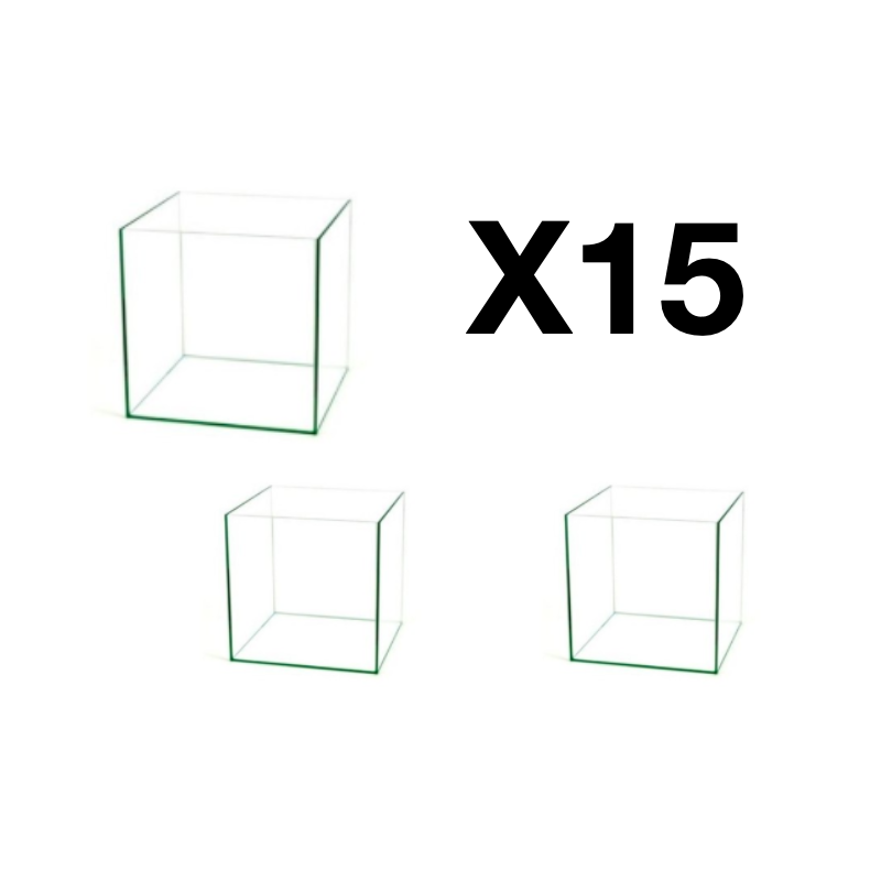 Lot de 15 cuves de cube de 10L