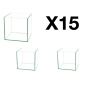 Lot de 15 cuves de cube de 19L