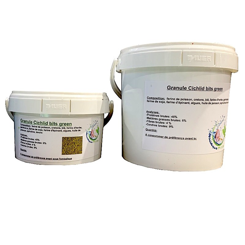 Granule Cichlid bits green Granule Cichlid bits green