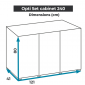 Mesures meuble opti set 240