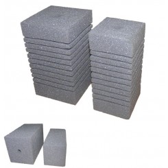 Mousse carrée de 12 × 12 × 20 cm